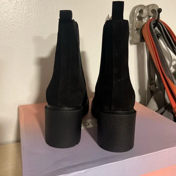 Black Suede Boots - Picture 4 of 5